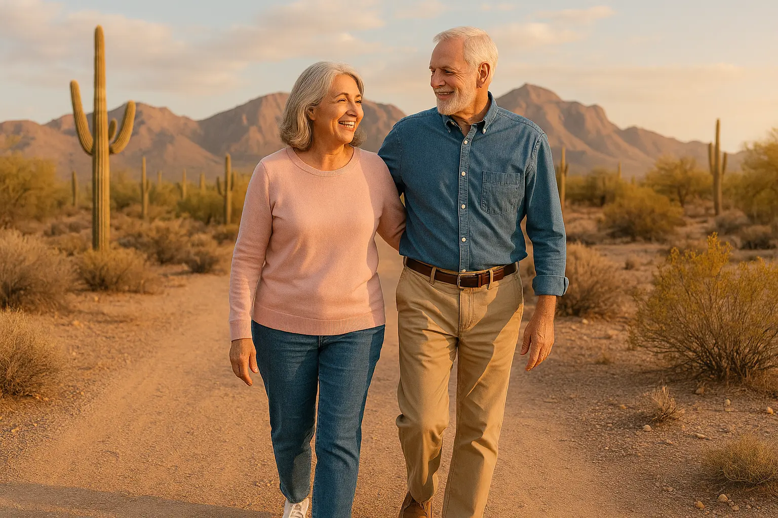 woman_walking Lovely retired couple walking comfortably after diabetic foot pain treatment in Casa Grande
