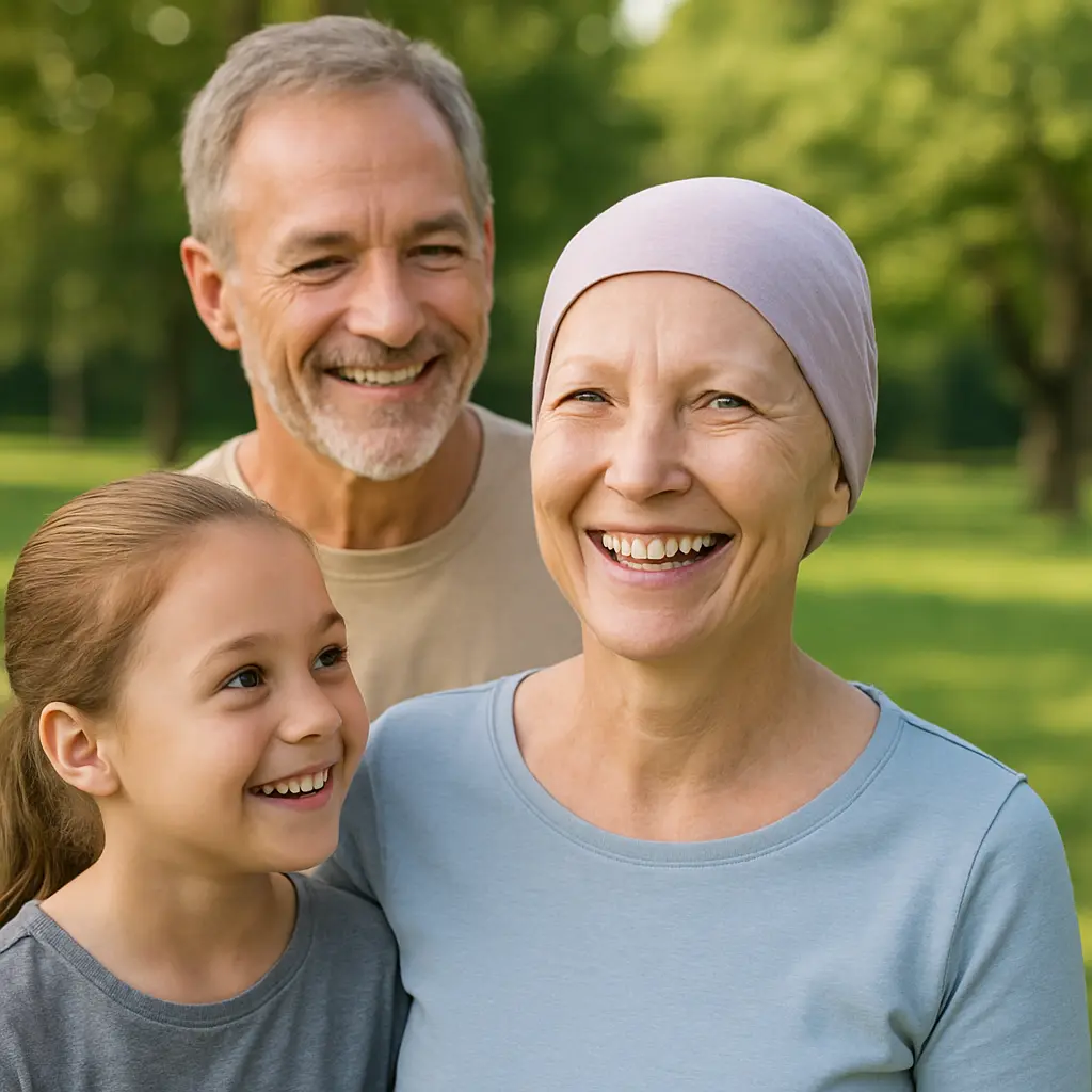 Cancer patient in Tempe enjoying time with family after successful pain treatment