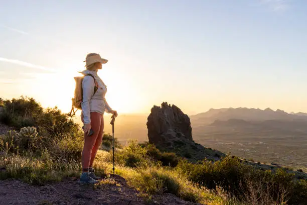 Active senior walking after kyphoplasty in Tempe